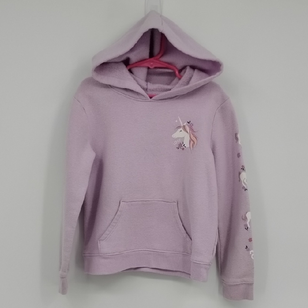 Jumping Beans Lavender Unicorn Hoodie Sweatshirt size 6